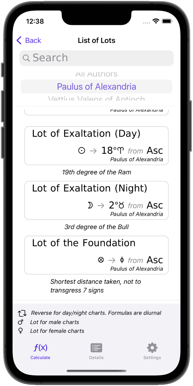 Application Lot List